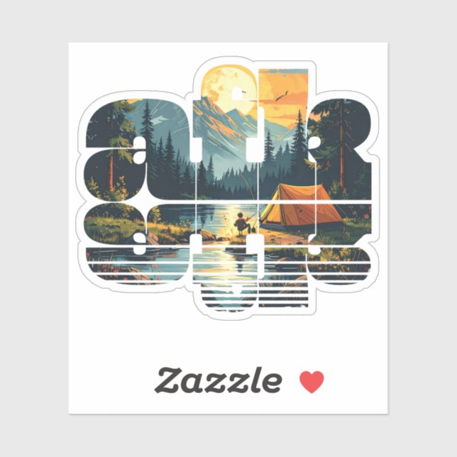 Camping afk sticker (Sheet)