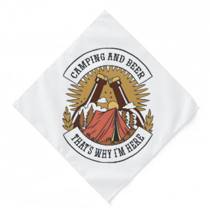Camping and Beer Bandana