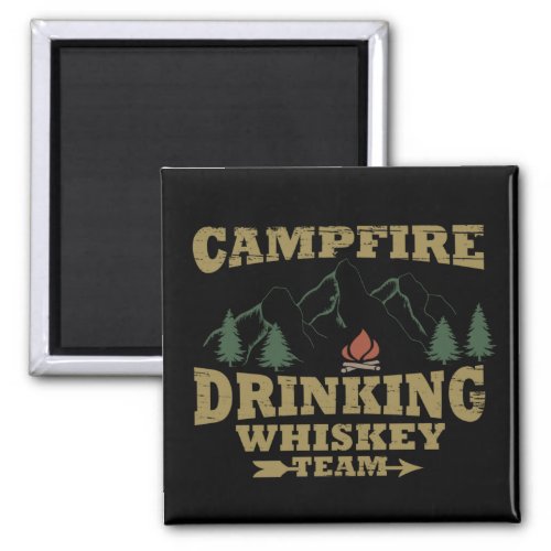 camping and drinking magnet