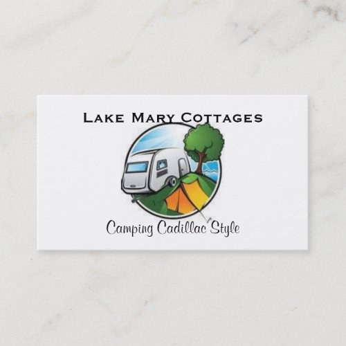 Camping and Fishing Calling Card