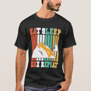 Camping And Hiking  Eat Sleep Hike Repeat T-Shirt