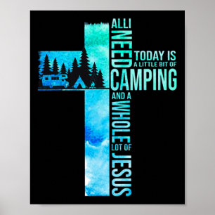 Camping And Jesus Poster