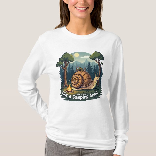 Camping Animal Funny T-shirt (Front)