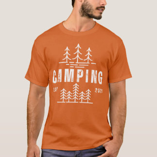 Camping Apparel by ZamTilla for Adventure Fans gir T-Shirt