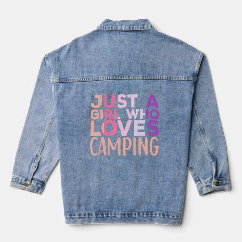 Camping Apparel for Camper Caravan   for Women  Denim Jacket