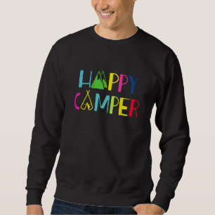 Camping Arrow Camper Happy Summer Camp Vacation Sweatshirt