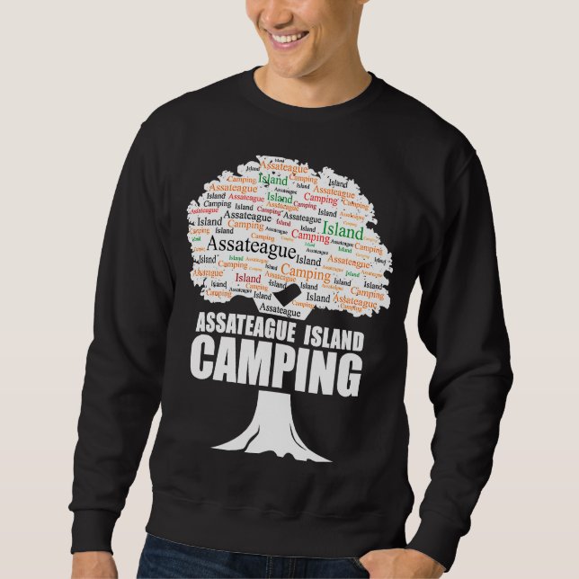 Camping Assateague Island Camping Sweatshirt (Front)