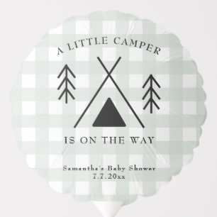 Camping baby shower balloon