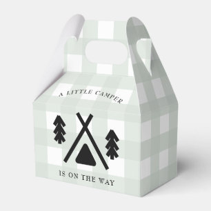 Camping baby shower favor boxes