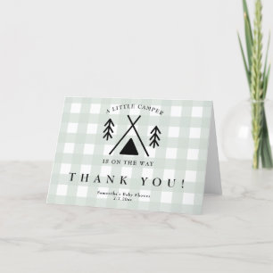 Camping baby shower - Thank you