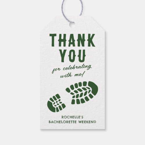 Camping Bachelorette Party Thank You Gift Tags