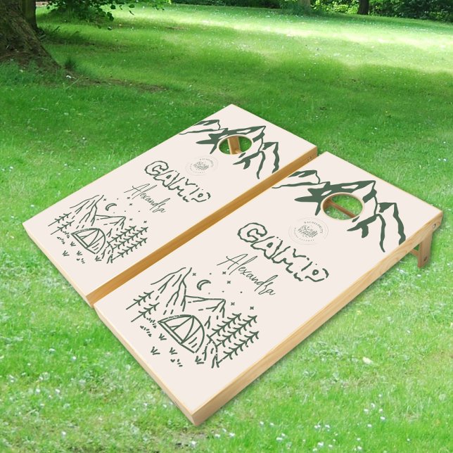 Camping Bachelorette Weekend Cornhole Set (Creator Uploaded)