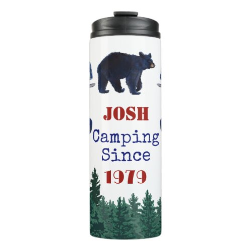 Camping Bear Gear Hiking  Thermal Tumbler