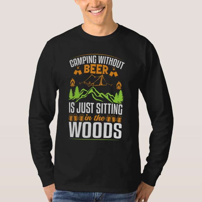 Camping Beer  Dad Son  T-Shirt (Front)