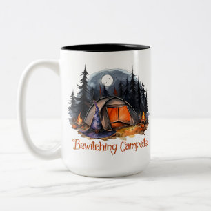 Camping Bewitching Campsite Two-Tone Coffee Mug