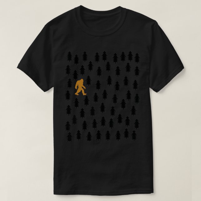 Camping Bigfoot Happy Camper Yeti Bigfoot Sasquatc T-Shirt (Design Front)