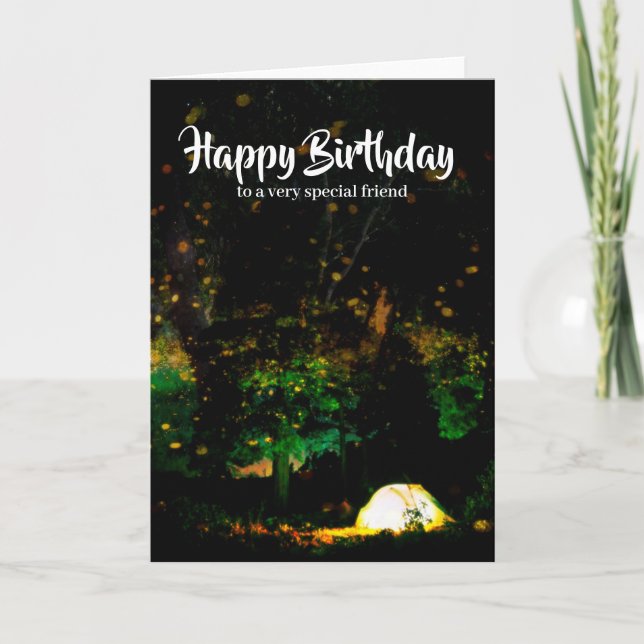 Camping Birthday Card (Front)