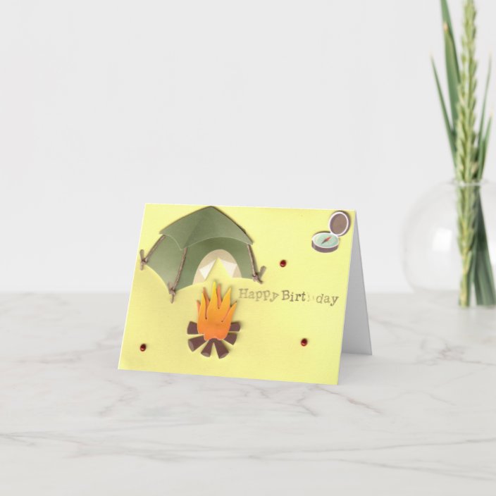 Camping Birthday Card | Zazzle.com