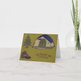 Camping Birthday Card