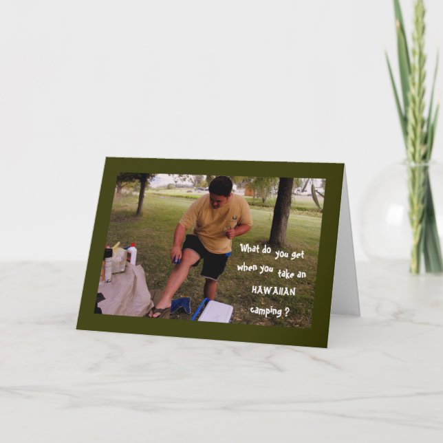 Camping, Birthday Card (Front)