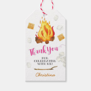 Camping Birthday Gift Tags