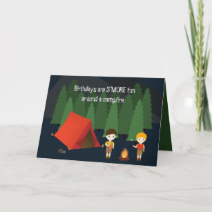 Camping Birthday Cards | Zazzle