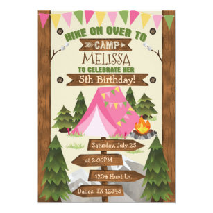Camping Invitations Zazzle