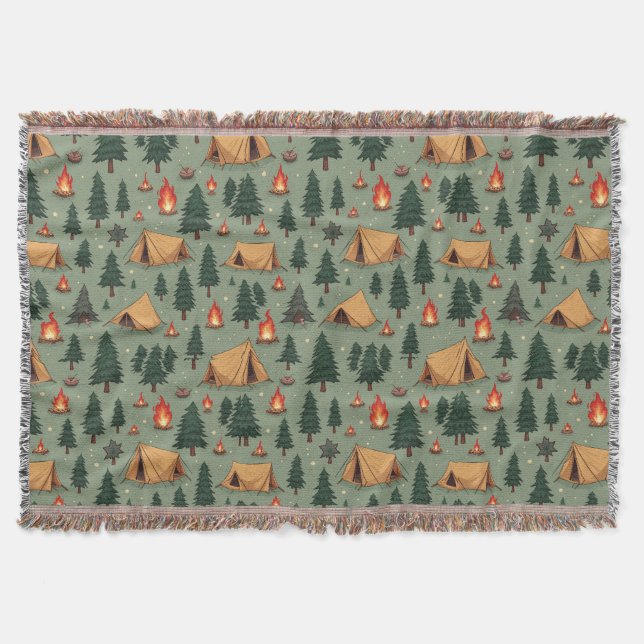 Camping blanket sofa rug gauze blanket large (Front)