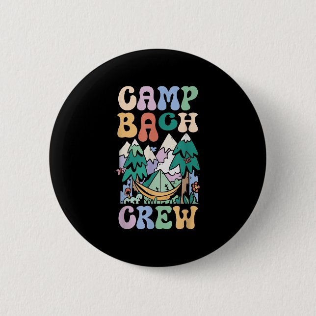 Camping Bridal Party Camp Bachelorette Camp Bach C Button (Front)
