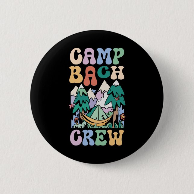 Camping Bridal Party Camp Bachelorette Camp Bach C Button (Front)