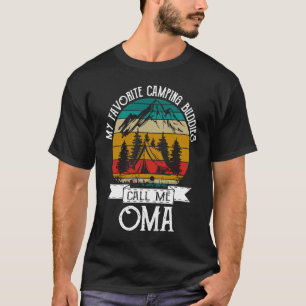 Camping Buddies Call Me Camping Oma Camper T-Shirt