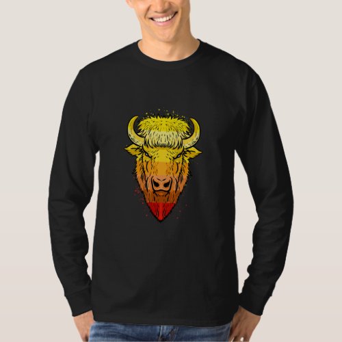 Camping Buffalo Bison  T_Shirt