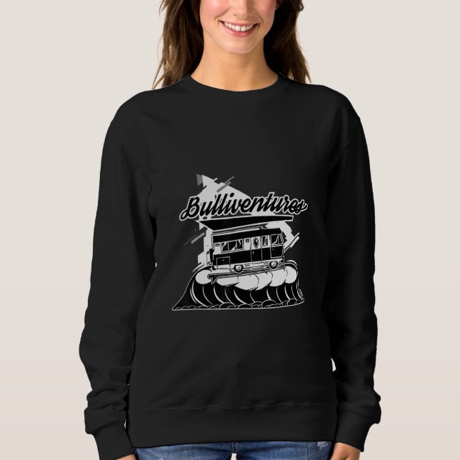Camping Bulliventures I Travel Surfing Motorhome V Sweatshirt (Front)