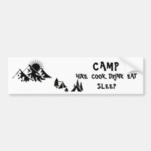 Camping Bumper Sticker