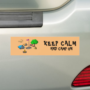 Camping Bumper Sticker