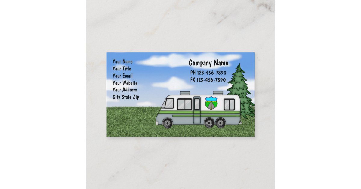 Camping Business Cards Zazzle