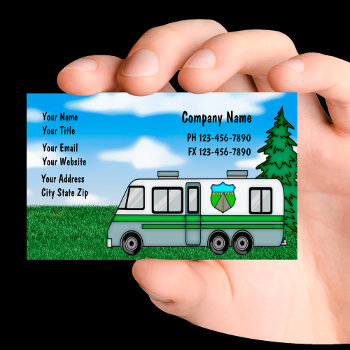 Camping Business Cards by Luckyturtle at Zazzle