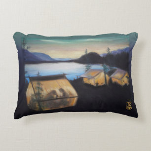 Camping by the Lake 12"x16" Accent Pillow