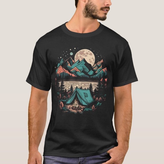 Camping By The Lake T-Shirt (Front)
