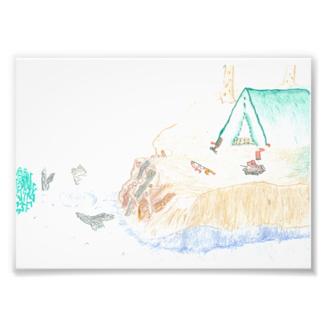 Camping by the Water 5x7 Photo Print (Front)