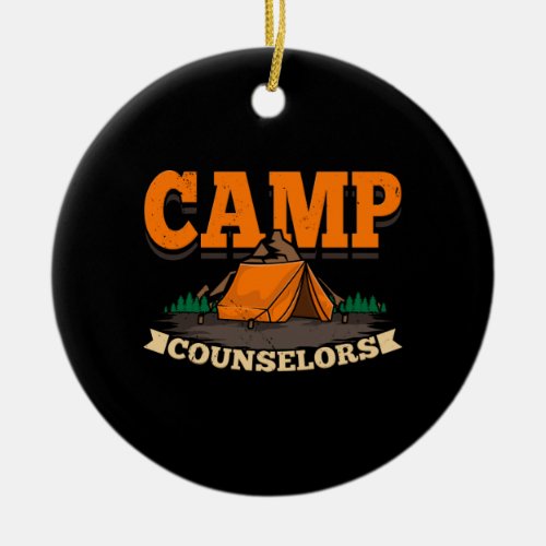 Camping _ Camp Counselor Ceramic Ornament