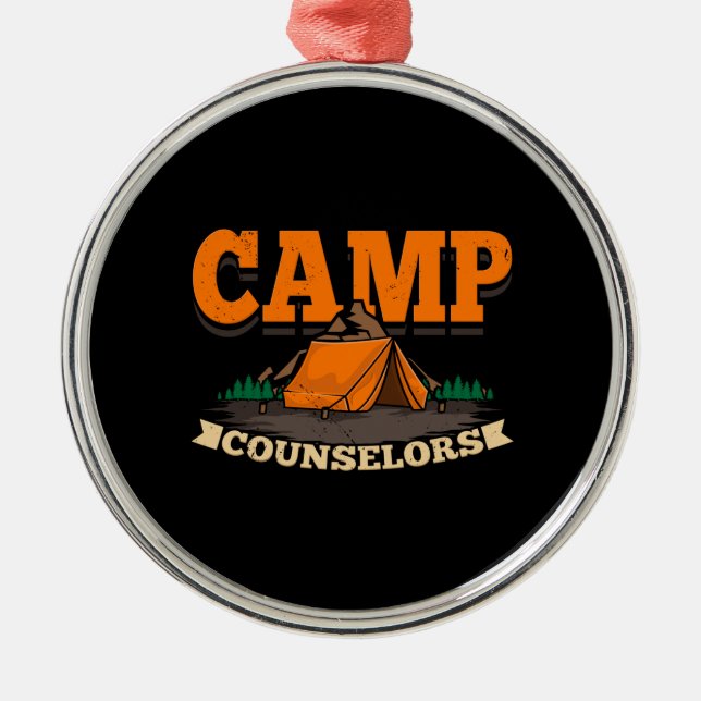 Camping - Camp Counselor Metal Ornament (Front)