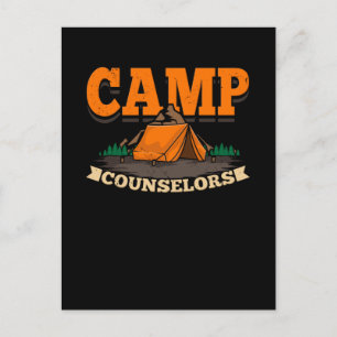 Camping - Camp Counselor Postcard
