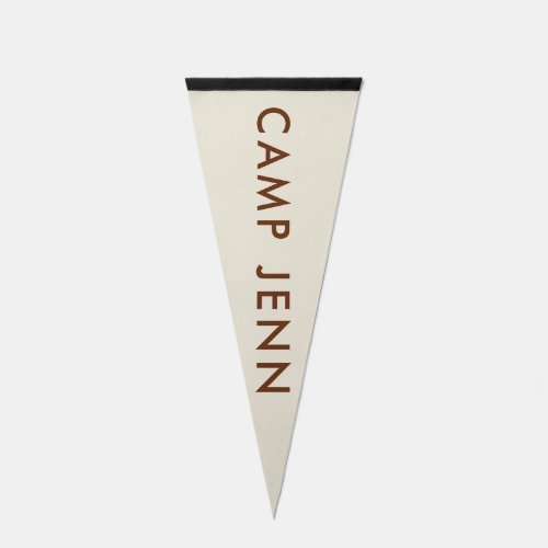 Camping Camp Earthy Bachelorette Party Pennant Flag