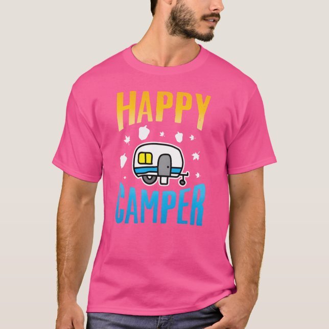 Camping Camp Happy Camper Outr Camp funny T-Shirt (Front)