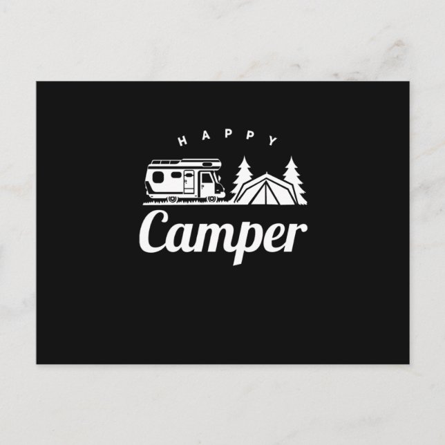Camping Camp Hiking Nature Forest Tents Postcard (Front)