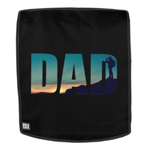 Camping camper and hiking hiker dad backpack