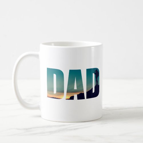 Camping camper and hiking hiker dad coffee mug