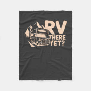 Camping Camper Gift Fleece Blanket