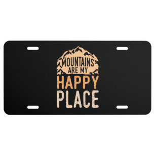 Camping - Camper Mountains Gifts License Plate